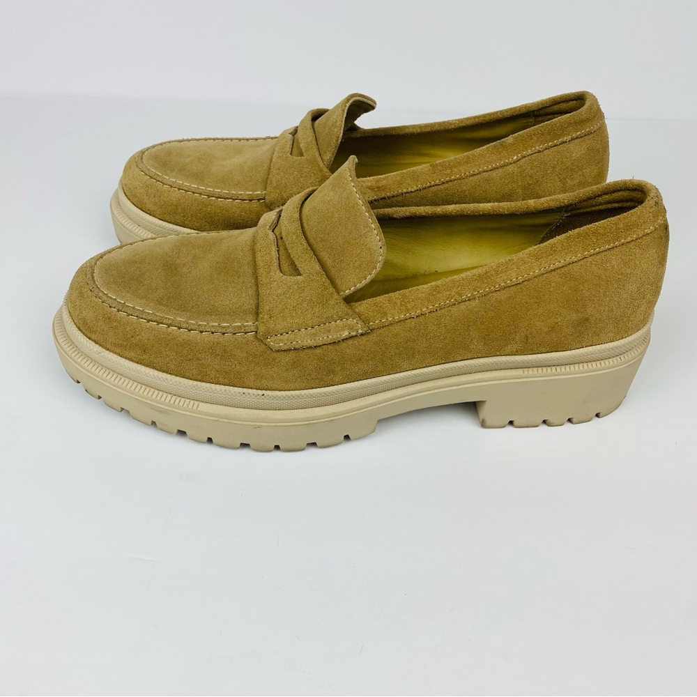 Patina Portland Leather Co Zoe Chunky Platform Loafers Size 11 - Picture 3 of 8